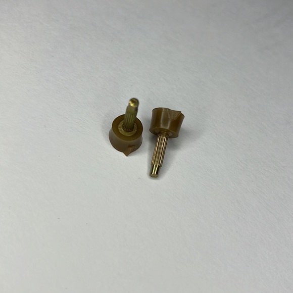 Gold Iridescent Closed Toe Heels - Picture 7 of 8